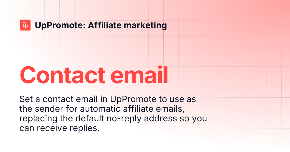 Contact email | UpPromote: Affiliate marketing